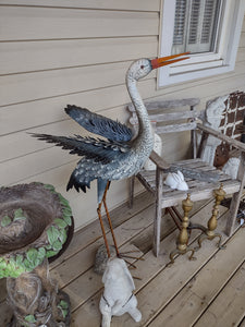 #GD231 - 44" Tall Heron with Wings Out