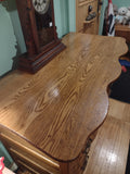 #20115 - Serpentine Dresser with Gorgeous Burled Front