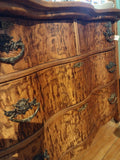 #20115 - Serpentine Dresser with Gorgeous Burled Front