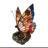 Stained Glass Butterfly Lamp