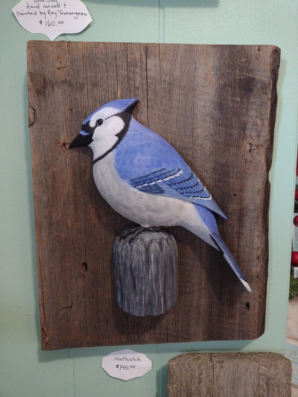 Hand-Carved Blue Jay