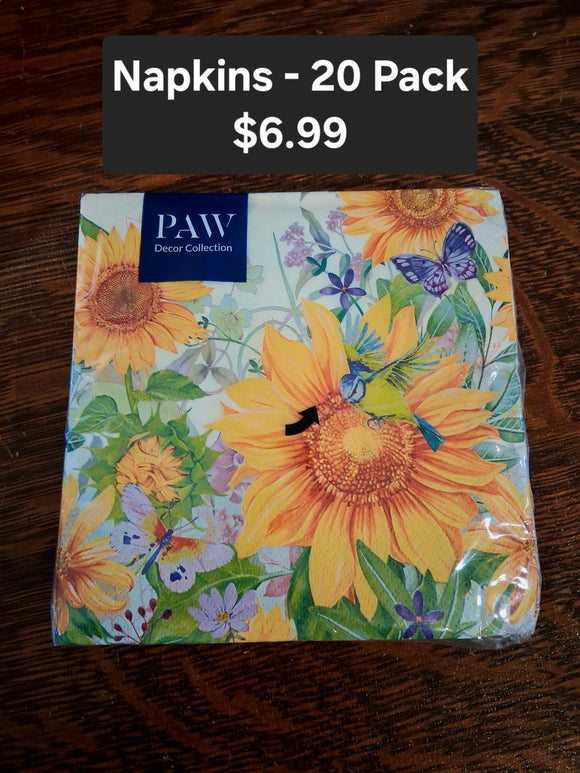 Flower Garden Napkins (several choices)