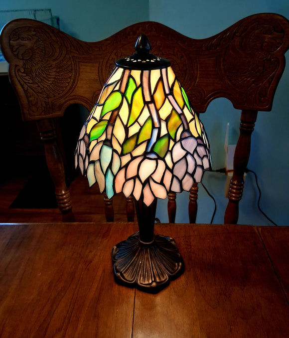 Mini Floral Stained Glass Lamp