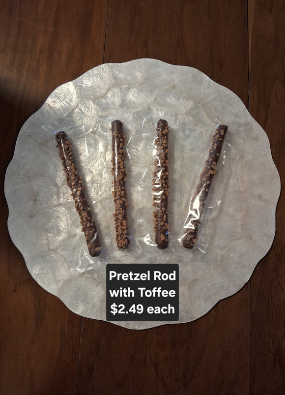 Chocolate Pretzel Rod Sprinkled with Toffee - Andea, ON