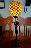Art Nouveau-Style Figural Lamp
