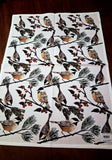 End of Line Vintage-Look Dish Towel with Hearts