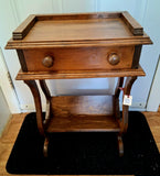 Vintage Side Table with Book Shelf