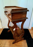 Vintage Side Table with Book Shelf