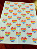 End of Line Vintage-Look Dish Towel with Hearts