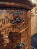 #20115 - Serpentine Dresser with Gorgeous Burled Front