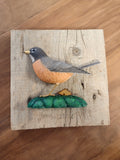 Hand Carved Robin