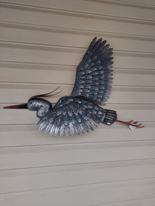 #GG 9434 - Flying Blue Heron