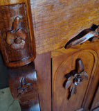 #21429 - 1860's Carved Cabinet