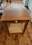 #21548 - Tall Table with Drawer & Shelf