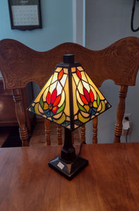 12.5" Stained Glass Lamp