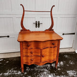 #21927 - Serpentine Washstand with Harp