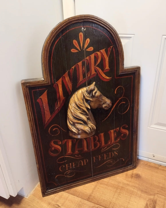 #21941 - Livery Stables Sign