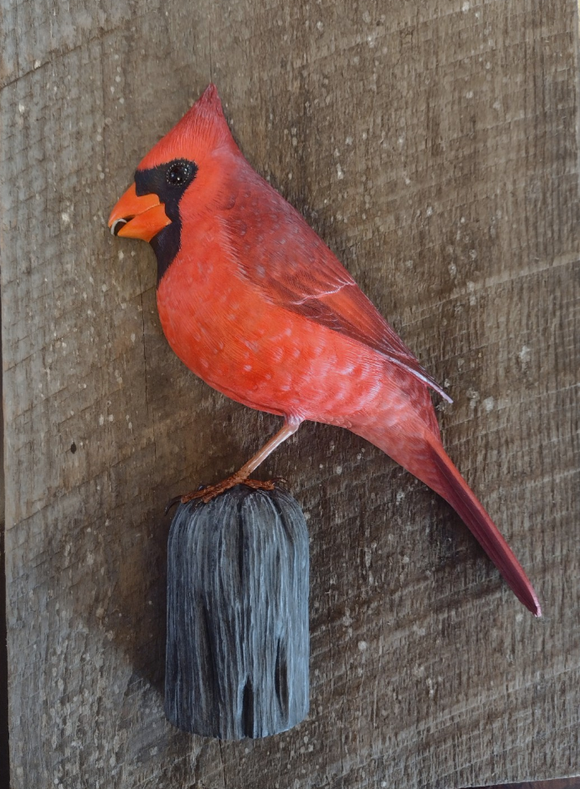 Hand-Carved Cardinal