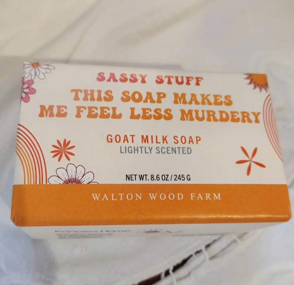 Sassy Stuff Goat Milk Soap (See photos for other available items in this line.)