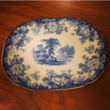 Allertons Ltd. Blue & White Platter