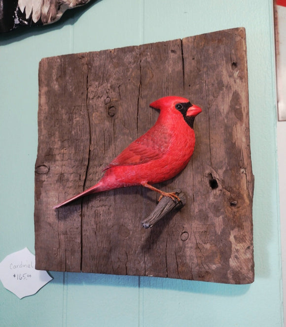 Hand Carved Cardinal