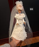 Vintage Barbies in Hand-Crafted Gowns