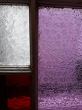 #17400 - Vintage Window with Beautiful Purple & Red Panels