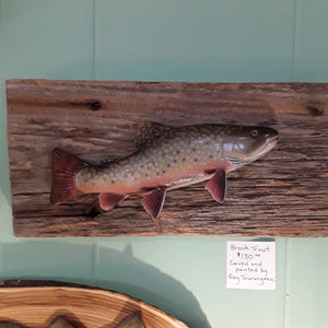 Hand Carved Brook Trout #RT11