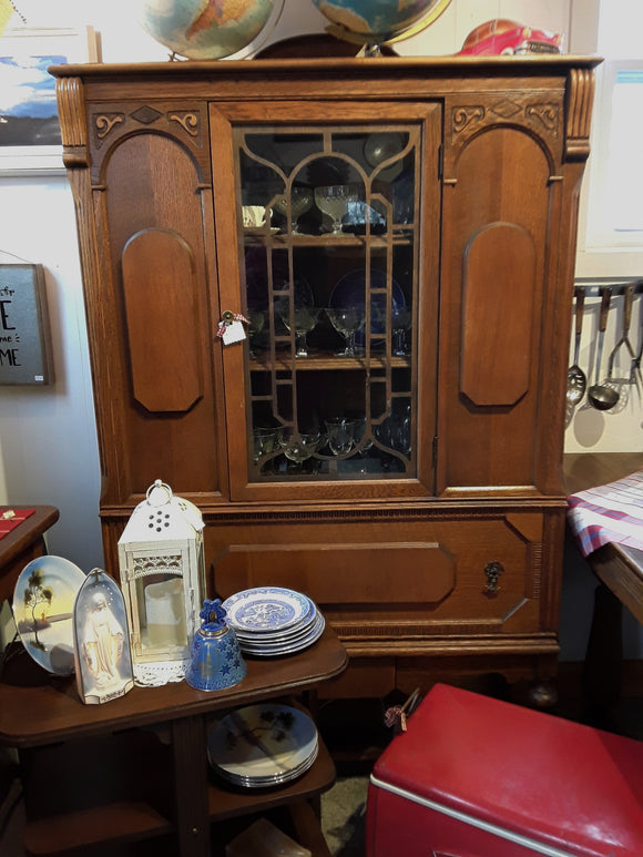 #10545 - Oak China Cabinet