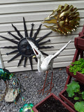 ON SALE !! WAS $99.99.  #Bird222 White Heron with Wings Out