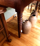 #19237 - Drop Leaf Table with Spooled Legs