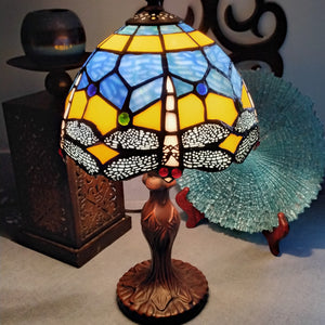 #SG23 - Small Blue Dragonfly Lamp