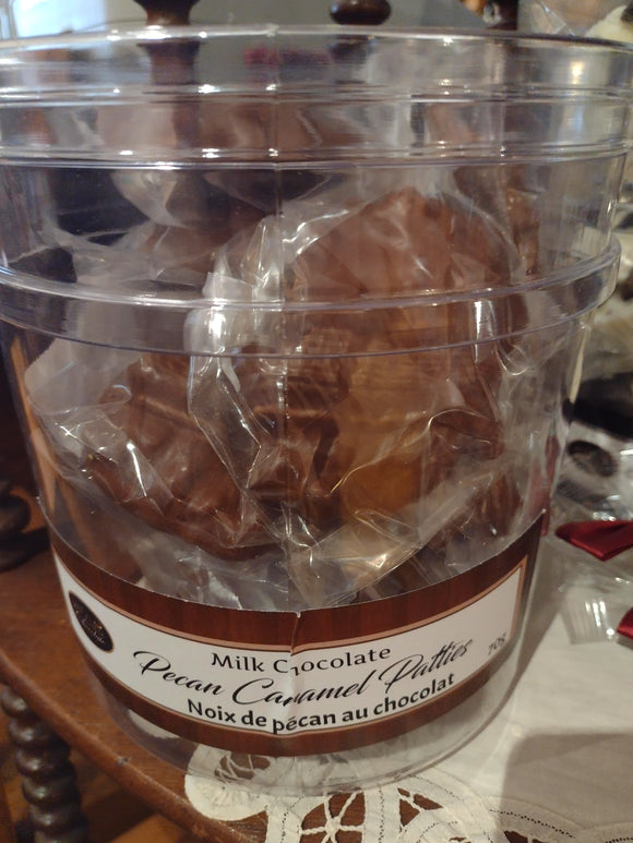 Chewy Caramel, Chocolate and Pecan Clusters - Made in Ancaster, Ont.