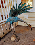 ON SALE!  Was $162.99.  GD26 - Blue, Gold & Copper Metal Bird